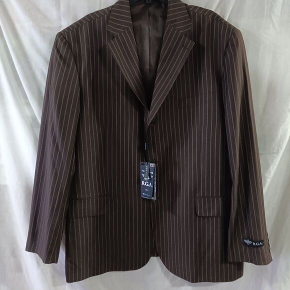 Reportage Other - NWT Reportage RGA Made In Italy Striped Suit Jacket Sz 40 Hip Hop Church